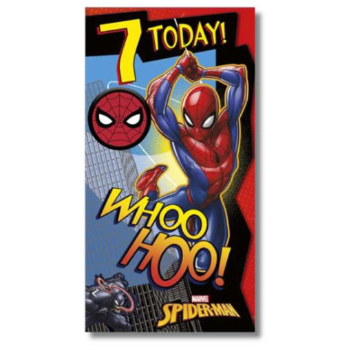 Picture of SPIDER MAN 7 TODAY CARD WITH BADGE